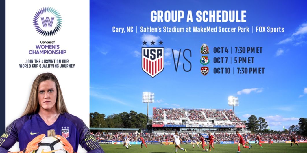2018 Concacaf Women's Championship - USA Schedule