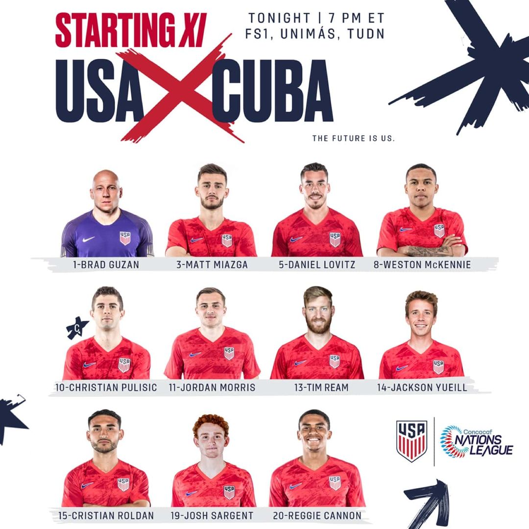 USA vs. Cuba Lineup Notes