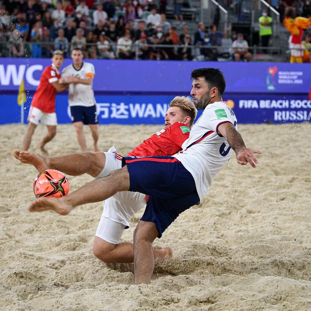U.S. Beach Men’s National Team Falls to Football Union of Russia 5-4 in Overtime of 2021 Fifa Beach Soccer World Cup Opener