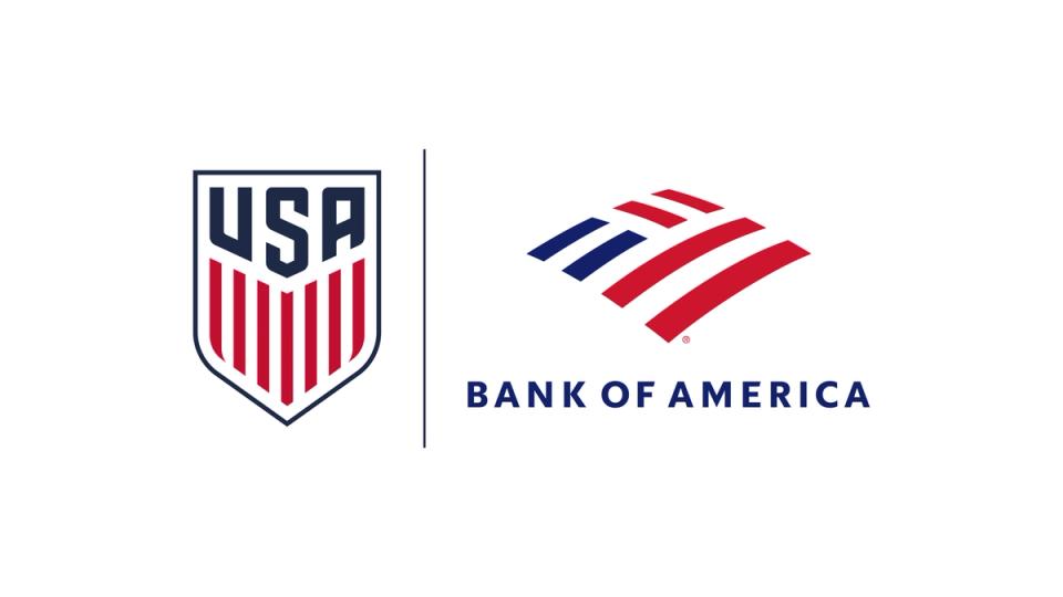 US Soccer Crest and Bank of America logo