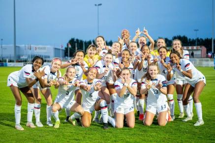 US Soccer Youth players during a training camp
