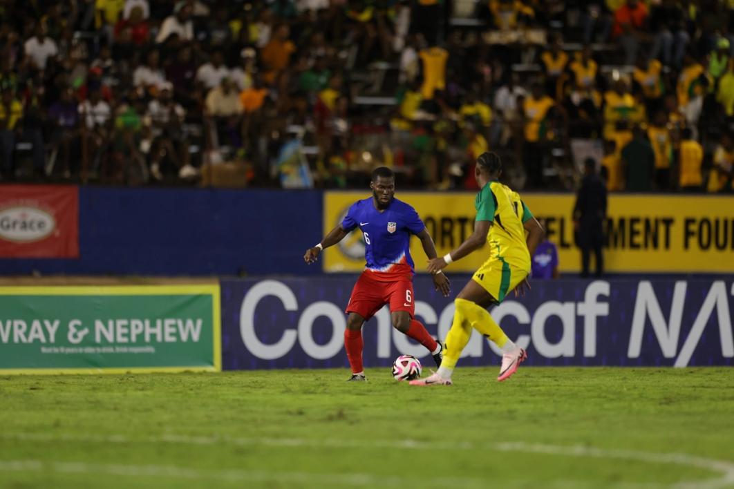 Yunus Musah dribbles the ball around a Jamaica defender​​​​‌﻿‍﻿​‍​‍‌‍﻿﻿‌﻿​‍‌‍‍‌‌‍‌﻿‌‍‍‌‌‍﻿‍​‍​‍​﻿‍‍​‍​‍‌﻿​﻿‌‍​‌‌‍﻿‍‌‍‍‌‌﻿‌​‌﻿‍‌​‍﻿‍‌‍‍‌‌‍﻿﻿​‍​‍​‍﻿​​‍​‍‌‍‍​‌﻿​‍‌‍‌‌‌‍‌‍​‍​‍​﻿‍‍​‍​‍‌‍‍​‌﻿‌​‌﻿‌​‌﻿​​‌﻿​﻿​﻿‍‍​‍﻿﻿​‍﻿﻿‌﻿‌‌‌﻿​﻿‌﻿​﻿‌‍‌‍​‍﻿‍‌﻿​﻿‌‍​‌‌‍﻿‍‌‍‍‌‌﻿‌​‌﻿‍‌​‍﻿‍‌﻿​﻿‌﻿‌​‌﻿‌‌‌‍‌​‌‍‍‌‌‍﻿﻿​‍﻿﻿‌‍‍‌‌‍﻿‍‌﻿‌​‌‍‌‌‌‍﻿‍‌﻿‌​​‍﻿﻿‌‍‌‌‌‍‌​‌‍‍‌‌﻿‌​​‍﻿﻿‌‍﻿‌‌‍﻿﻿‌‍‌​‌‍‌‌​﻿﻿‌‌﻿​​‌﻿​‍‌‍‌‌‌﻿​﻿‌‍‌‌‌‍﻿‍‌﻿‌​‌‍​‌‌﻿‌​‌‍‍‌‌‍﻿﻿‌‍﻿‍​﻿‍﻿‌‍‍‌‌‍‌​​﻿﻿‌​﻿‌﻿‌‍​‍‌‍‌‍​﻿‍​‌‍‌‌​﻿‍‌‌‍​‍​﻿‌‌​‍﻿‌‌‍​‍‌‍‌‍​﻿​﻿‌‍‌‍​‍﻿‌​﻿‌​‌‍‌​​﻿‌​​﻿‌‌​‍﻿‌‌‍​‌​﻿​​‌‍‌​​﻿​﻿​‍﻿‌‌‍​‍​﻿‍‌​﻿‌‍​﻿‍​​﻿‌​​﻿‌‌​﻿​‌​﻿‍​​﻿​‌​﻿‌﻿​﻿​﻿​﻿‌﻿​﻿‍﻿‌﻿‌​‌﻿‍‌‌﻿​​‌‍‌‌​﻿﻿‌‌﻿​﻿‌﻿‌​‌‍﻿﻿‌﻿​‍‌﻿‍‌​﻿‍﻿‌﻿​​‌‍​‌‌﻿‌​‌‍‍​​﻿﻿‌‌‍​﻿‌‍﻿﻿‌‍﻿‍‌﻿‌​‌‍‌‌‌‍﻿‍‌﻿‌​​‍‌‌​﻿‌‌‌​​‍‌‌﻿﻿‌‍‍﻿‌‍‌‌‌﻿‍‌​‍‌‌​﻿​﻿‌​‌​​‍‌‌​﻿​﻿‌​‌​​‍‌‌​﻿​‍​﻿​‍‌‍‌​‌‍‌‌​﻿‌​​﻿‍‌​﻿​​​﻿‌﻿‌‍​‍‌‍​‍‌‍​﻿‌‍‌‍​﻿‌​‌‍‌‍​‍‌‌​﻿​‍​﻿​‍​‍‌‌​﻿‌‌‌​‌​​‍﻿‍‌‍‍‌‌‍﻿‌‌‍​‌‌‍‌﻿‌‍‌‌‌​‌​‌‍‌‌‌﻿​﻿‌‍‍﻿‌﻿‌​‌‍﻿﻿‌﻿​​​‍﻿‍‌‍​‌‌‍﻿​‌﻿‌​​﻿﻿﻿‌‍​‍‌‍​‌‌﻿​﻿‌‍‌‌‌‌‌‌‌﻿​‍‌‍﻿​​﻿﻿‌‌‍‍​‌﻿‌​‌﻿‌​‌﻿​​‌﻿​﻿​‍‌‌​﻿​﻿‌​​‌​‍‌‌​﻿​‍‌​‌‍​‍‌‌​﻿​‍‌​‌‍‌﻿‌‌‌﻿​﻿‌﻿​﻿‌‍‌‍​‍﻿‍‌﻿​﻿‌‍​‌‌‍﻿‍‌‍‍‌‌﻿‌​‌﻿‍‌​‍﻿‍‌﻿​﻿‌﻿‌​‌﻿‌‌‌‍‌​‌‍‍‌‌‍﻿﻿​‍‌‍‌‍‍‌‌‍‌​​﻿﻿‌​﻿‌﻿‌‍​‍‌‍‌‍​﻿‍​‌‍‌‌​﻿‍‌‌‍​‍​﻿‌‌​‍﻿‌‌‍​‍‌‍‌‍​﻿​﻿‌‍‌‍​‍﻿‌​﻿‌​‌‍‌​​﻿‌​​﻿‌‌​‍﻿‌‌‍​‌​﻿​​‌‍‌​​﻿​﻿​‍﻿‌‌‍​‍​﻿‍‌​﻿‌‍​﻿‍​​﻿‌​​﻿‌‌​﻿​‌​﻿‍​​﻿​‌​﻿‌﻿​﻿​﻿​﻿‌﻿​‍‌‍‌﻿‌​‌﻿‍‌‌﻿​​‌‍‌‌​﻿﻿‌‌﻿​﻿‌﻿‌​‌‍﻿﻿‌﻿​‍‌﻿‍‌​‍‌‍‌﻿​​‌‍​‌‌﻿‌​‌‍‍​​﻿﻿‌‌‍​﻿‌‍﻿﻿‌‍﻿‍‌﻿‌​‌‍‌‌‌‍﻿‍‌﻿‌​​‍‌‌​﻿‌‌‌​​‍‌‌﻿﻿‌‍‍﻿‌‍‌‌‌﻿‍‌​‍‌‌​﻿​﻿‌​‌​​‍‌‌​﻿​﻿‌​‌​​‍‌‌​﻿​‍​﻿​‍‌‍‌​‌‍‌‌​﻿‌​​﻿‍‌​﻿​​​﻿‌﻿‌‍​‍‌‍​‍‌‍​﻿‌‍‌‍​﻿‌​‌‍‌‍​‍‌‌​﻿​‍​﻿​‍​‍‌‌​﻿‌‌‌​‌​​‍﻿‍‌‍‍‌‌‍﻿‌‌‍​‌‌‍‌﻿‌‍‌‌‌​‌​‌‍‌‌‌﻿​﻿‌‍‍﻿‌﻿‌​‌‍﻿﻿‌﻿​​​‍﻿‍‌‍​‌‌‍﻿​‌﻿‌​​‍​‍‌﻿﻿‌