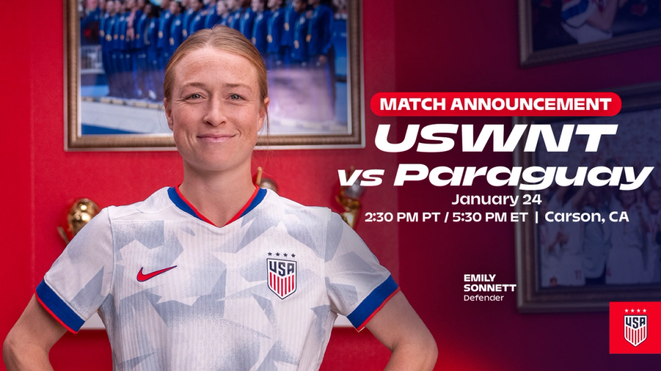 U.S. Women’s National Team Will Hold January Training Camp In Southern California And Face Paraguay On Jan. 24 At Dignity Health Sports Park In Carson, Calif.