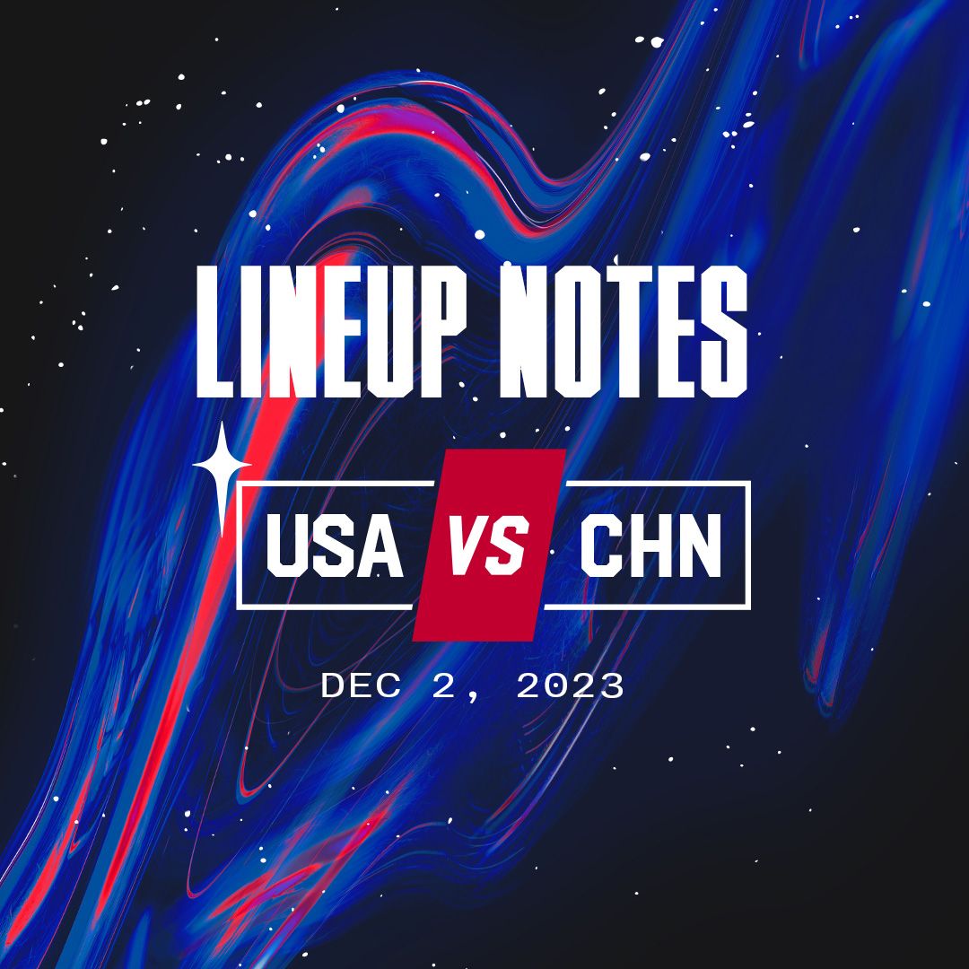 USWNT vs. China PR: Starting XI & Lineup Notes