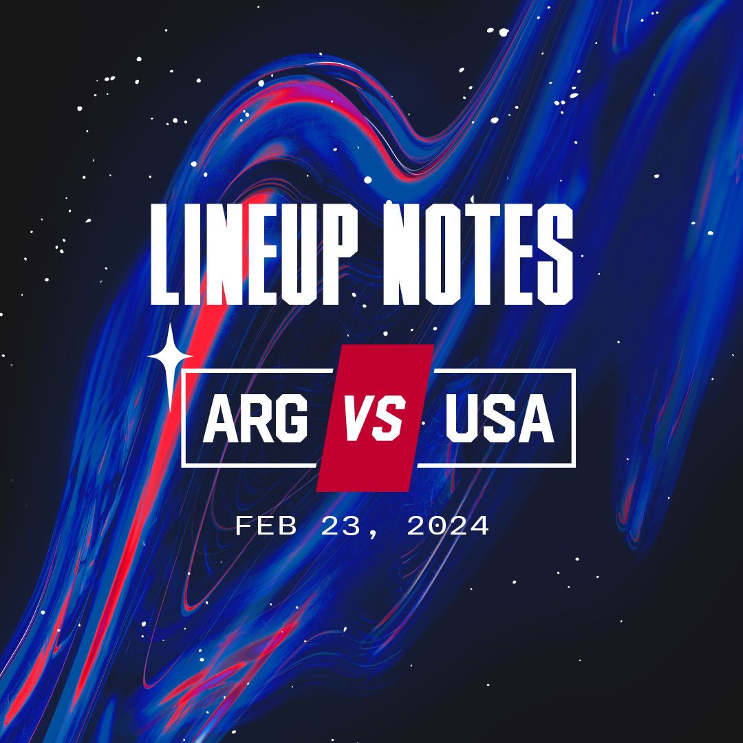 USWNT vs. Argentina: Starting XI & Lineup Notes