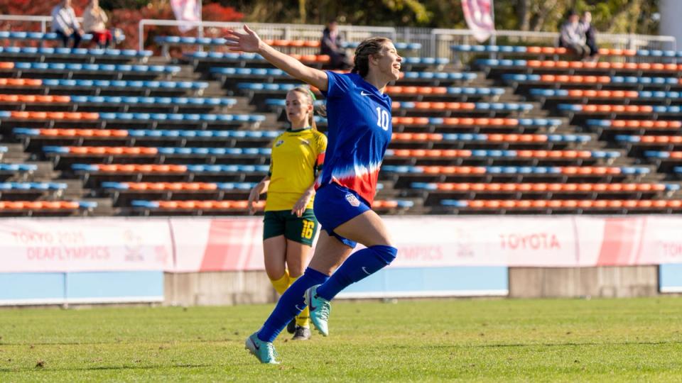 Deaf WNT Rolls to Dominant 12-0 Win vs. Australia at Deaflympics
