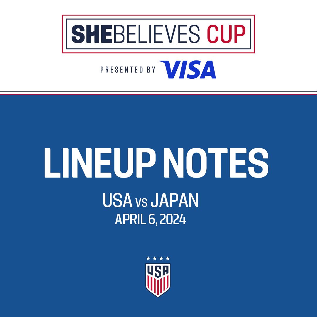 USWNT vs. Japan: Starting XI & Lineup Notes