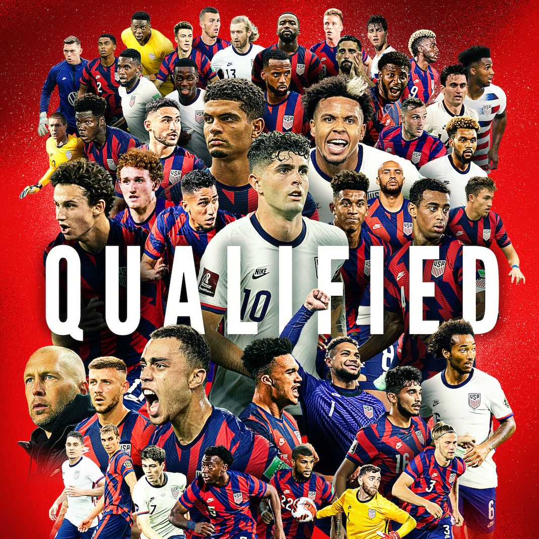 U.S. Men’s National Team Qualifies For 2022 FIFA World Cup