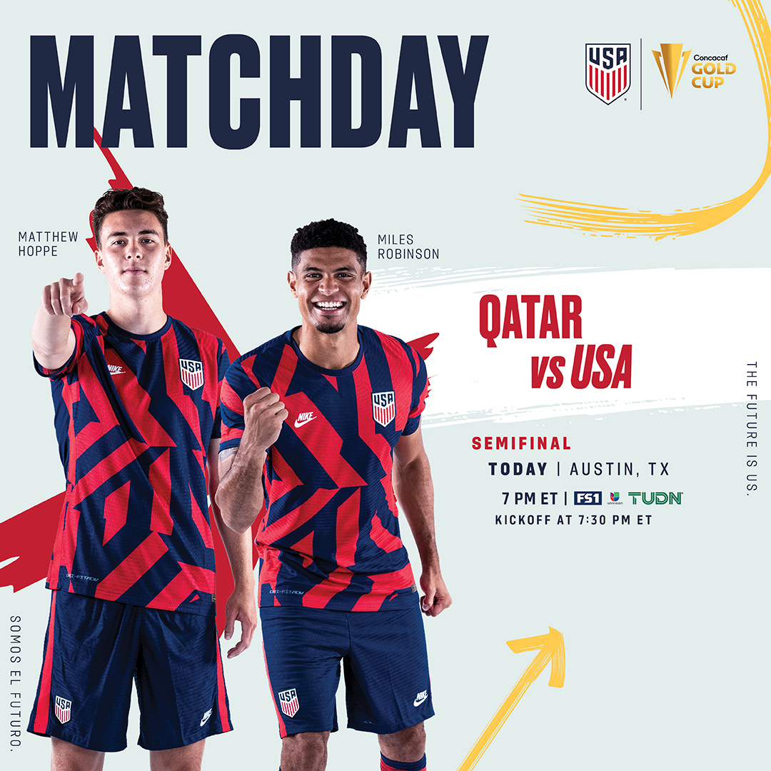 2021 Concacaf Gold Cup Semifinal USA vs Qatar Preview Schedule TV Channels Start Time