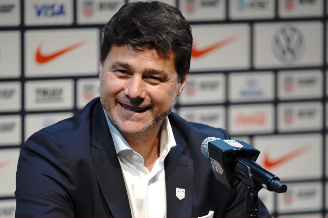 Mauricio Pochettino speaks to the media during a press conference after being introduced as the head coach of the U.S. Soccer Men's National Team on Sept. 13, 2024 (Photo by Evan Bernstein/Getty Images)