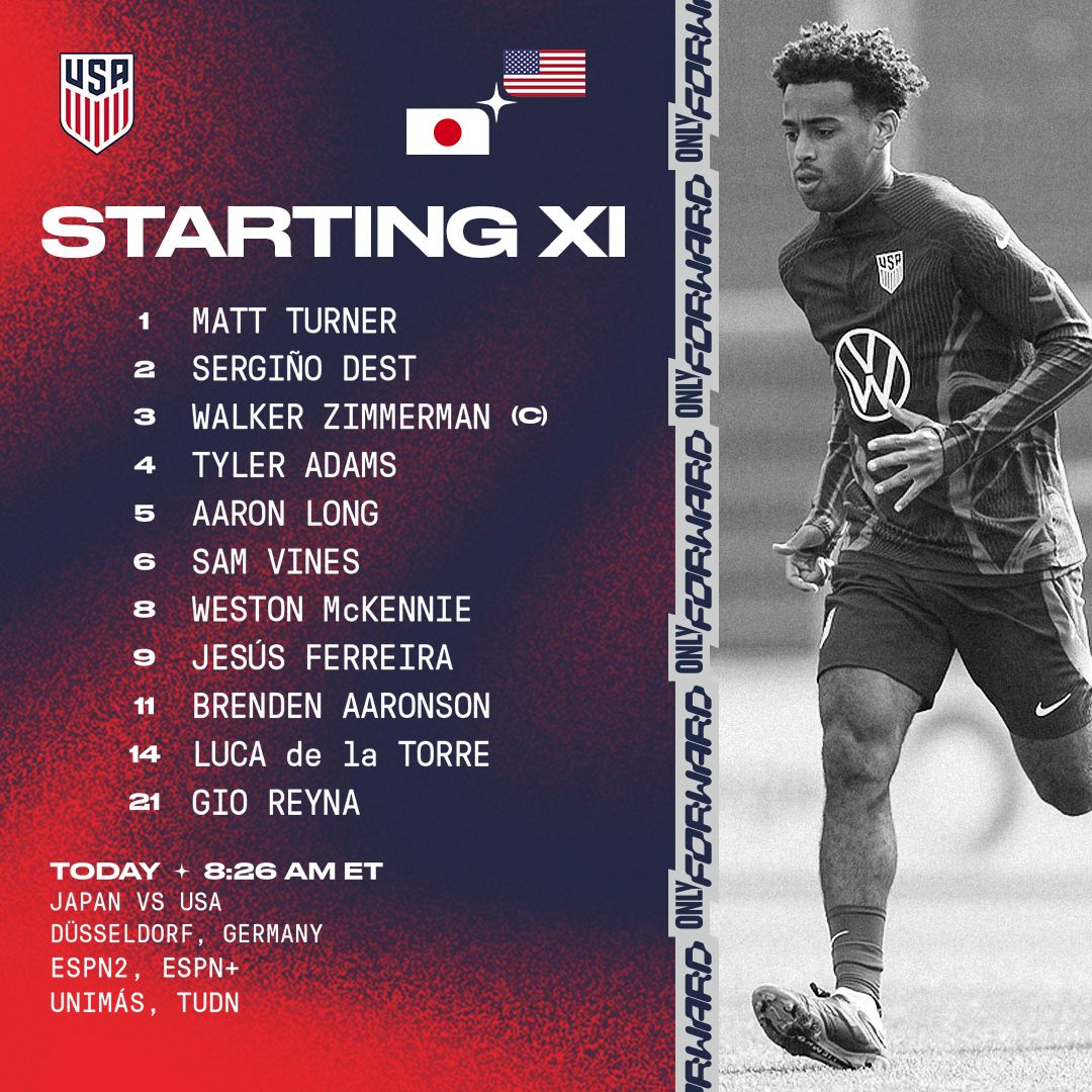 International Friendly: USA vs. Japan - Lineup, Schedule & TV Channels