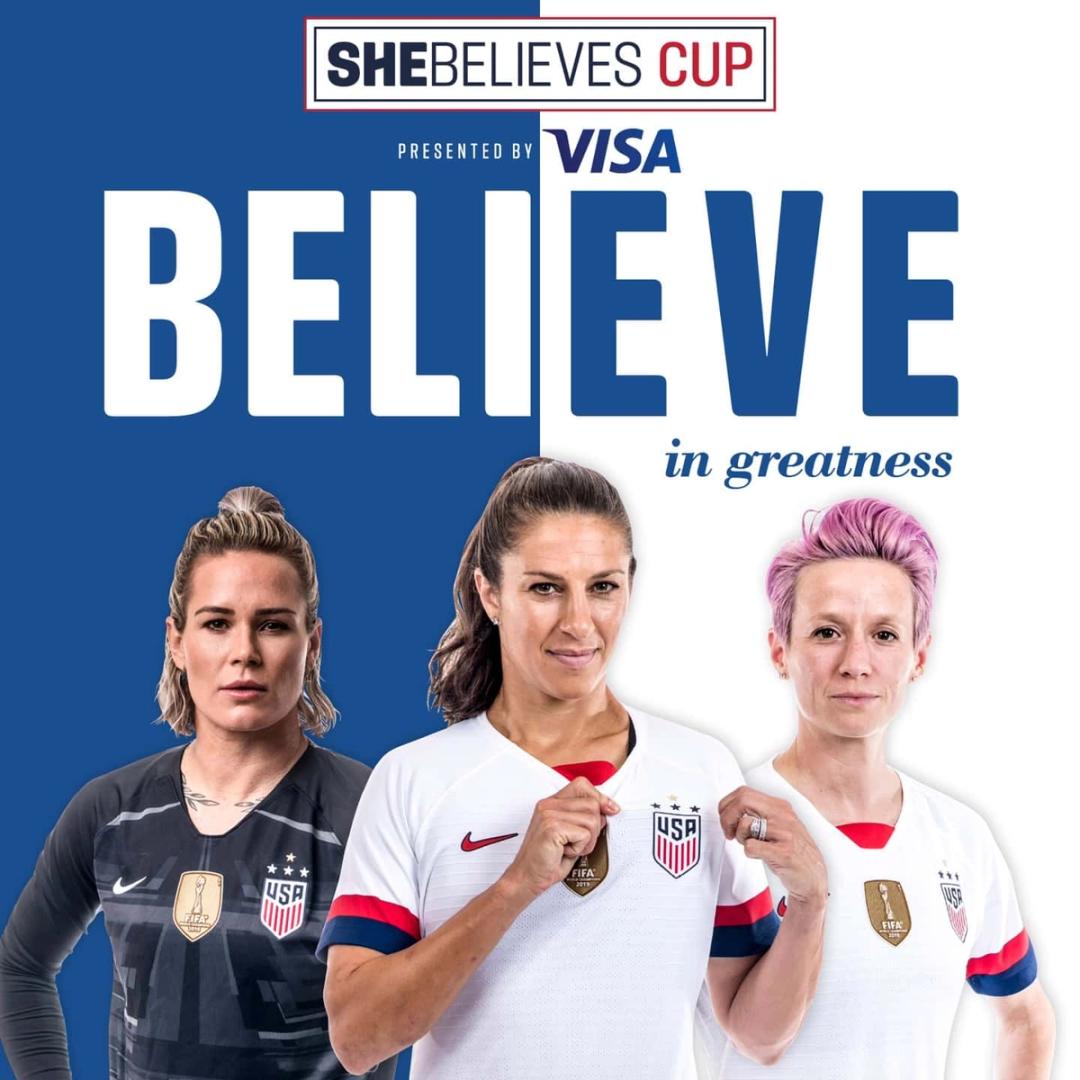 US Soccer to Host Fifth Annual SheBelieves Cup Presented by Visa Featuring USA England Japan Spain