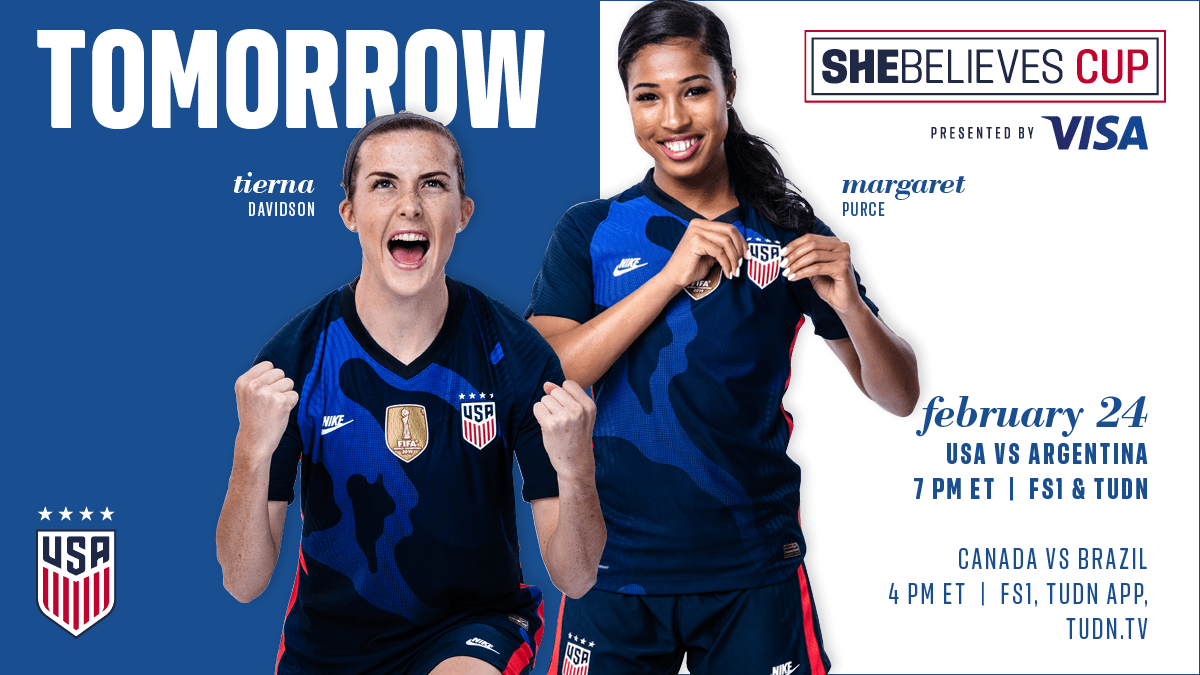 2021 SheBelieves Cup: USA vs. Argentina - Preview, Schedule, TV Channels &  Start Time