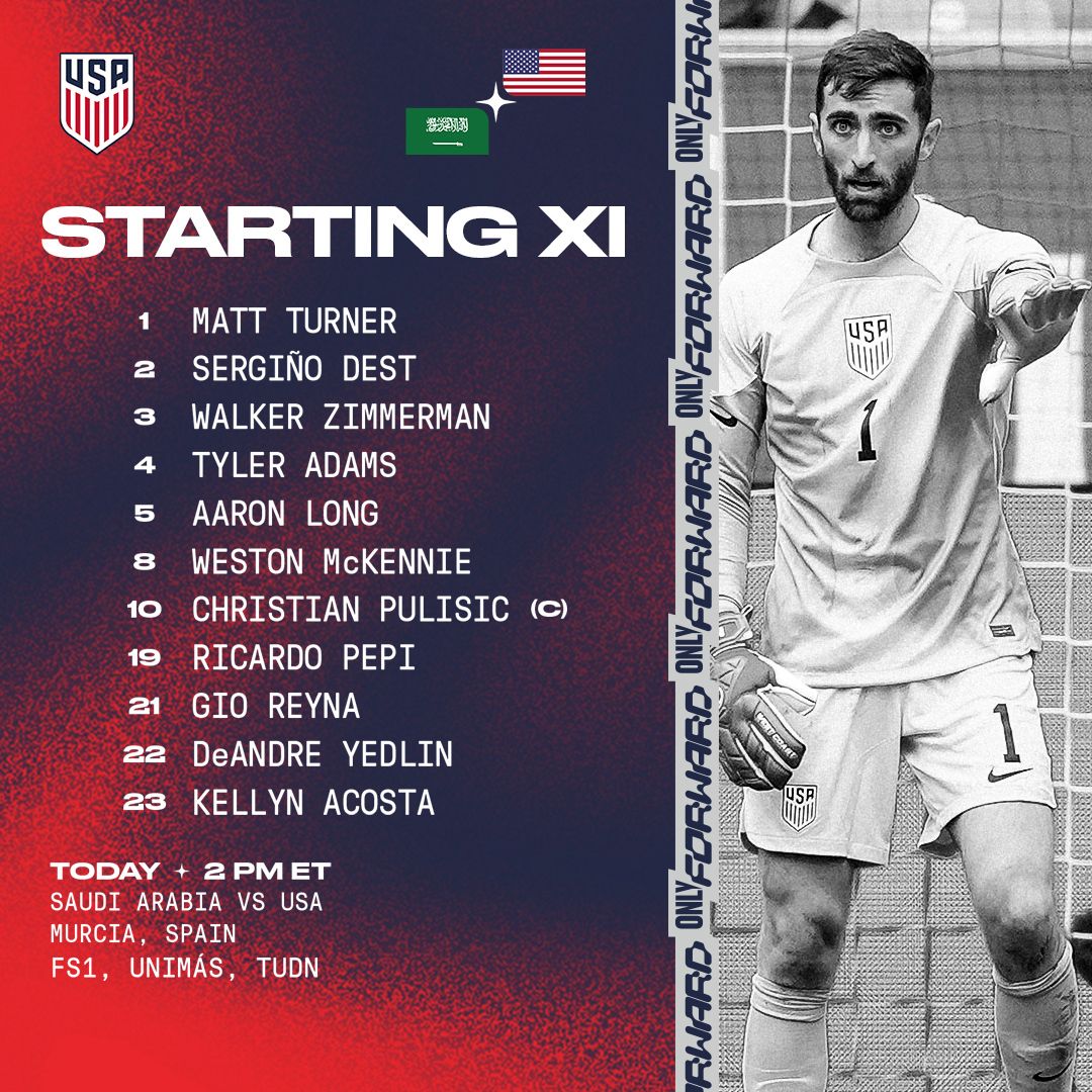 International Friendly: USA vs. Saudi Arabia - Lineup, Schedule & TV Channels