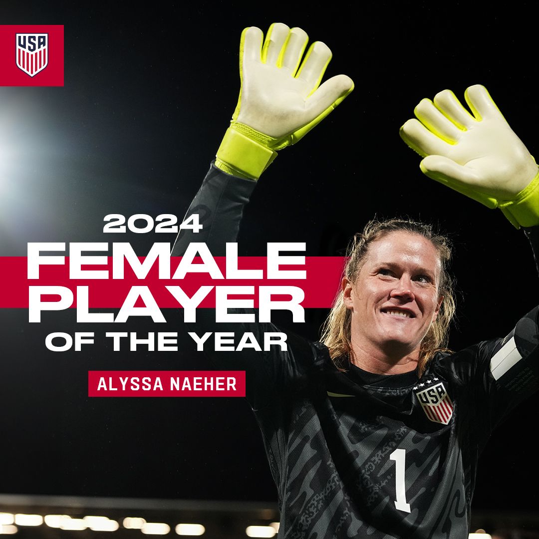 Alyssa Naeher Voted 2024 U.S. Soccer Female Player of the Year