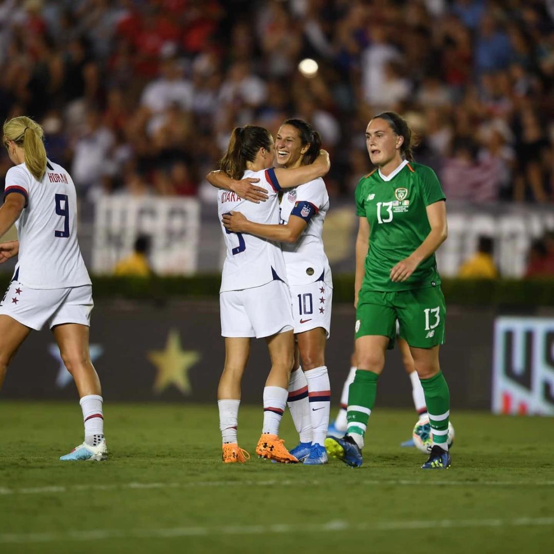 Victory tour 2019 uswnt vs Ireland Match Report Stats