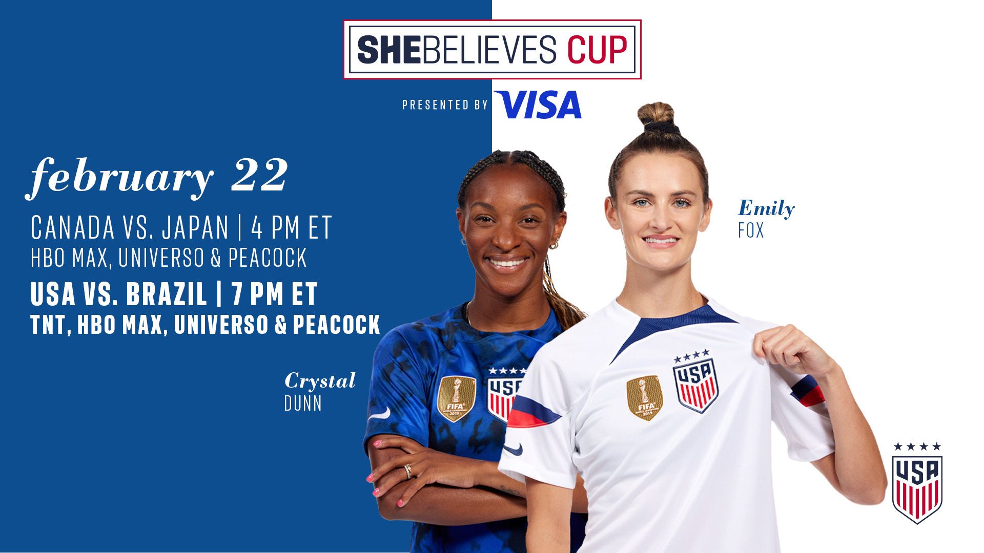 USWNT Faces Brazil For 2023 SheBelieves Cup, Presented By Visa Title | U.S.  Soccer Official Website