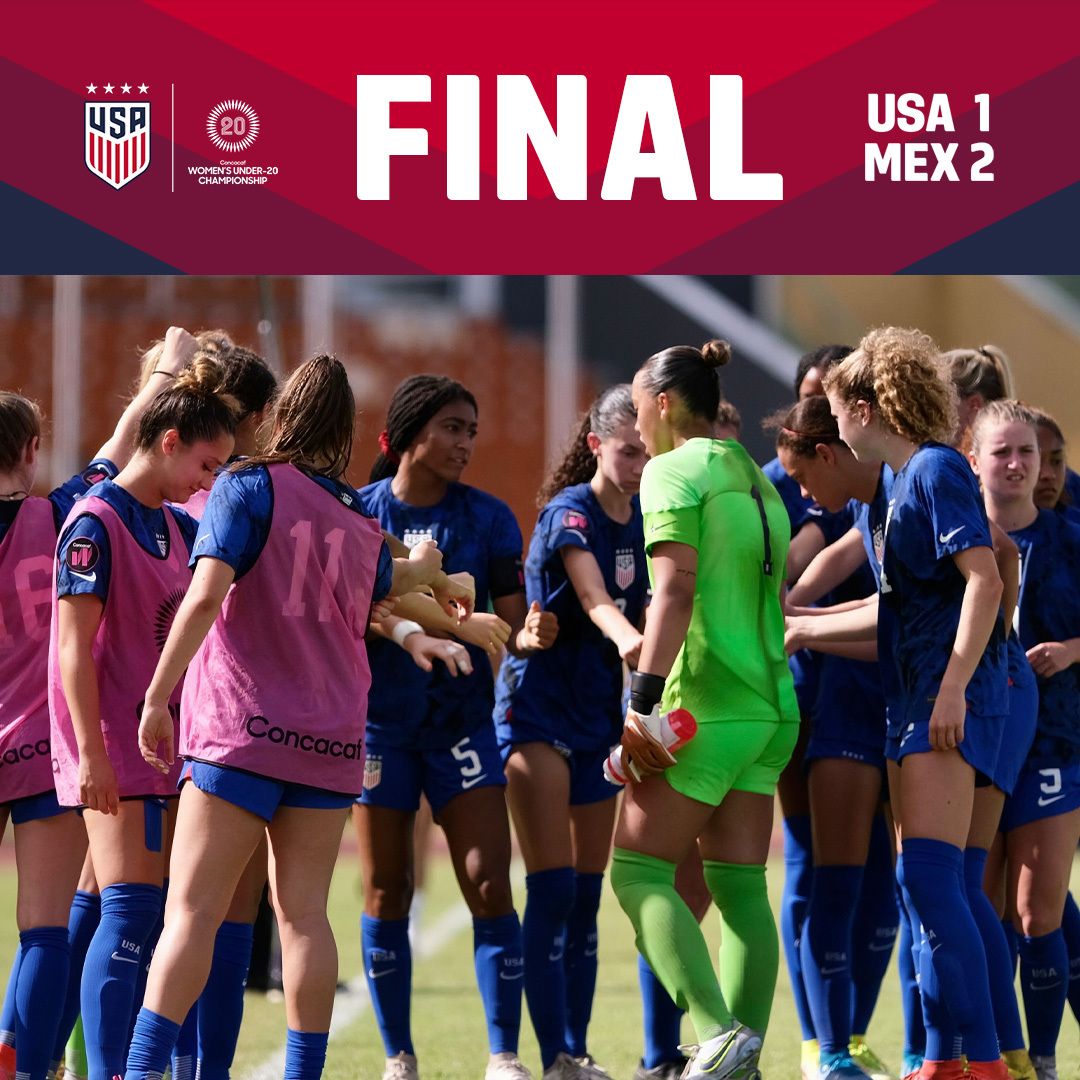 2023 concacaf womens u 20 championship usa 1 mexico 2 match report stats standings