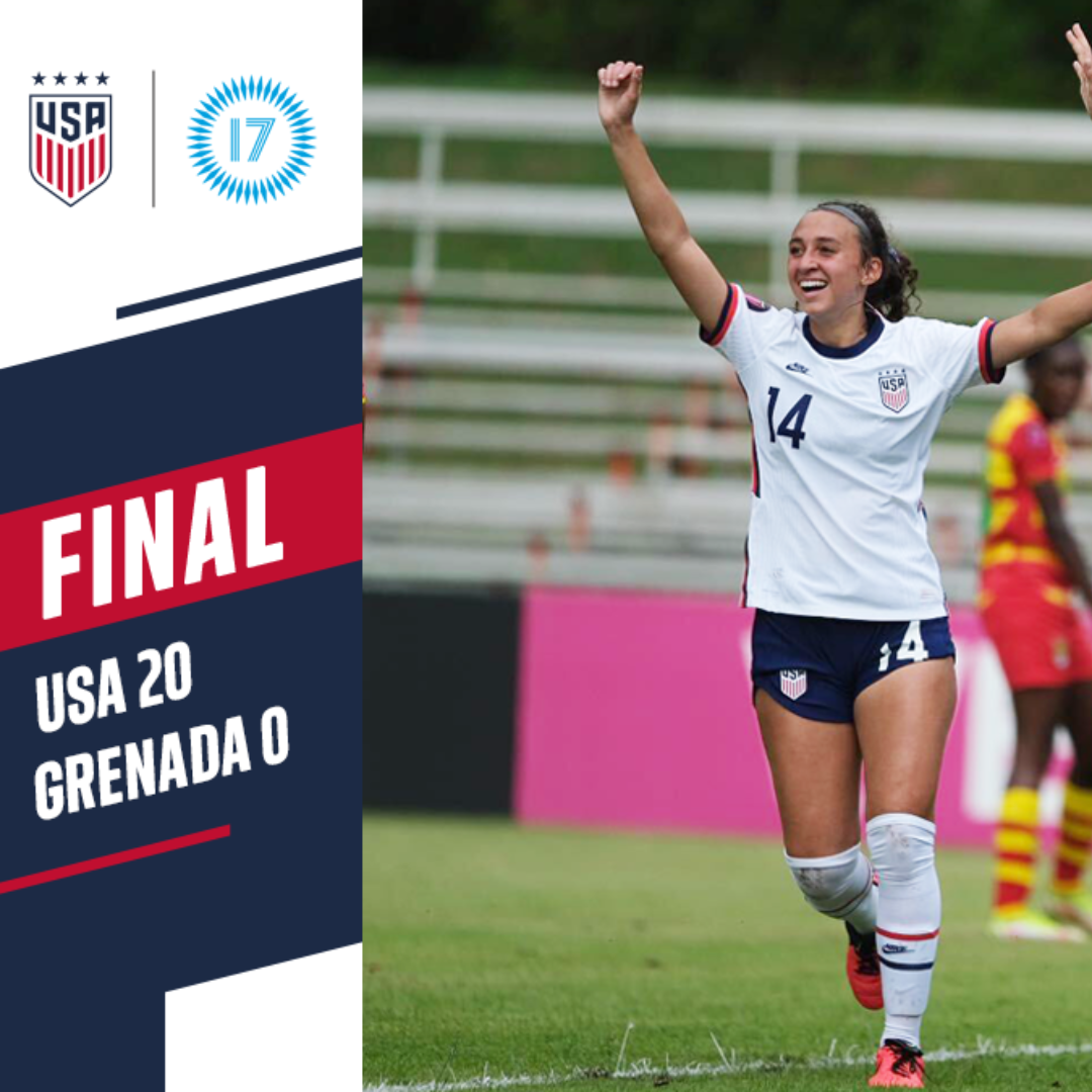 2022 Concacaf Womens U 17 Championship USA 20 Grenada 0 Match Report Stats Standings