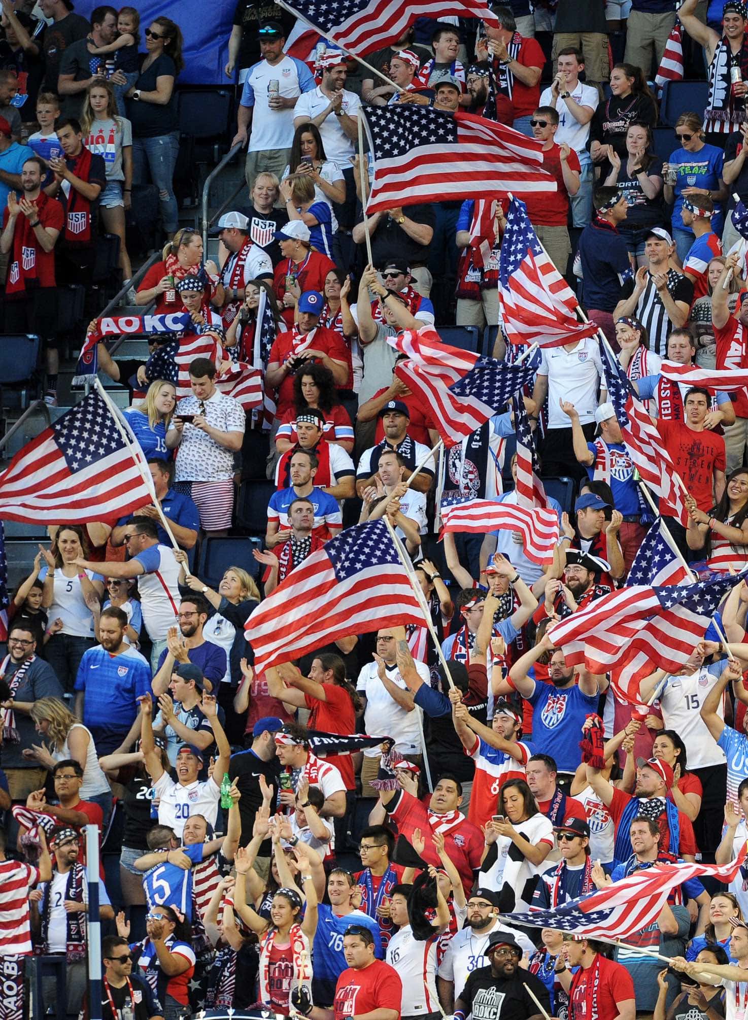 U.S. Soccer Fans In Stadium