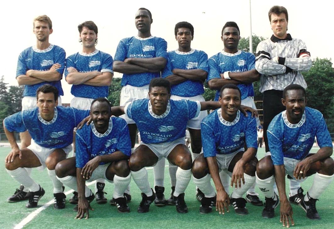 The Brooklyn Italians were a big name in NYC’s semipro soccer scene in the 1970s, 80s and 90s. They won the U.S. Open Cup/National Challenge Cup under the name Brooklyn Dodgers in 1979 and then did it again in 1991 (team photo from the 1991 Open Cup Semifinal). 