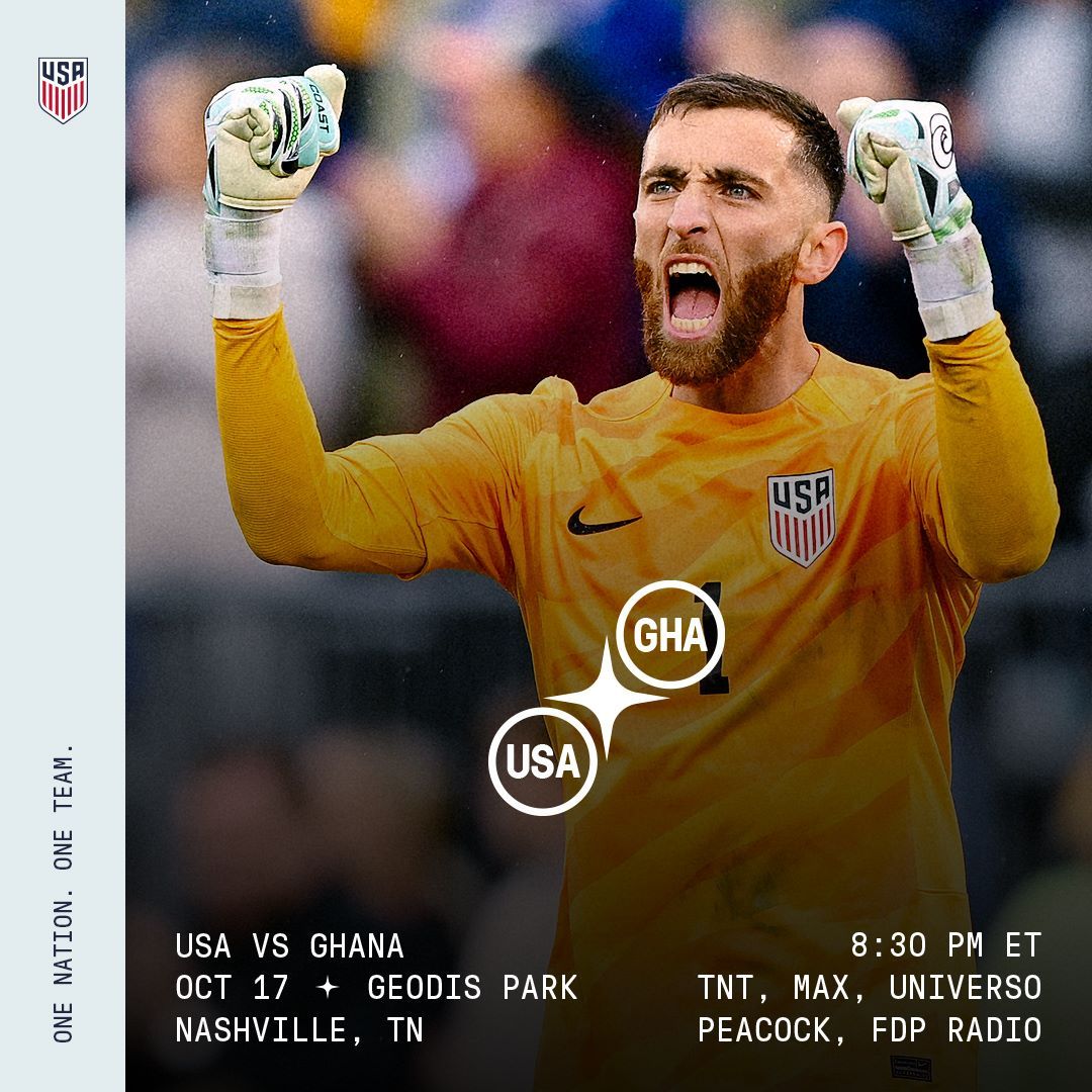 Preview: USMNT Continues 2026 World Cup Building Process With Challenge Against Ghana In Nashville