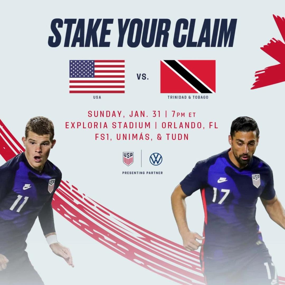 USMNT to Open 2021 With Match Against Trinidad and Tobago on Jan 3 in Orlando Fla