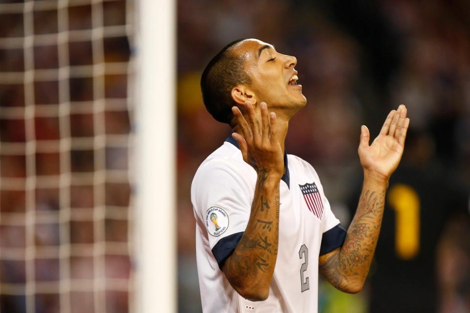 Castillo during one of his 18 caps with the USMNT