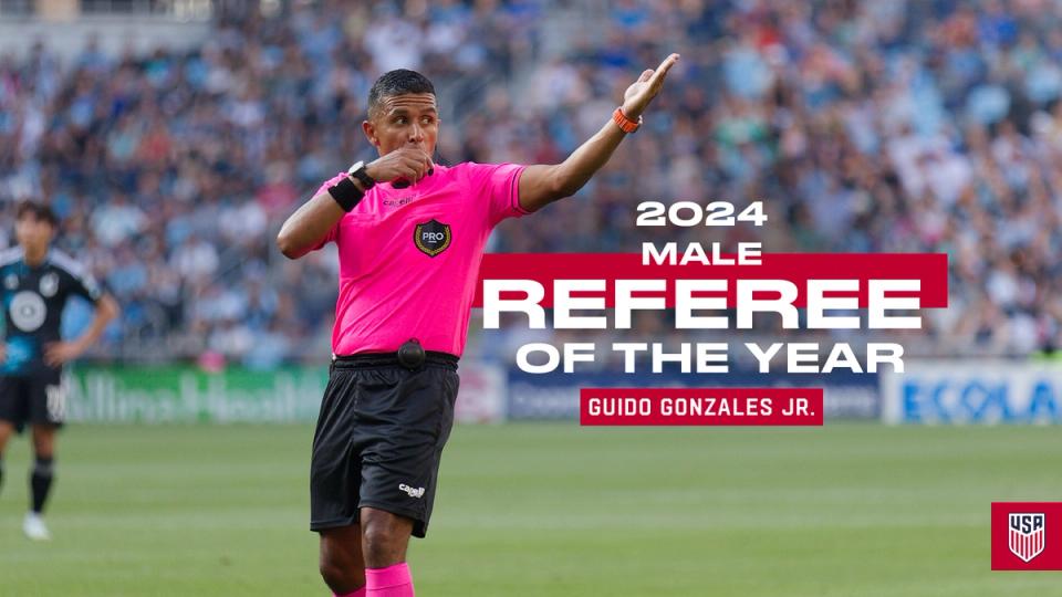 Guido Gonzales Jr 2024 Male Referee of the Year