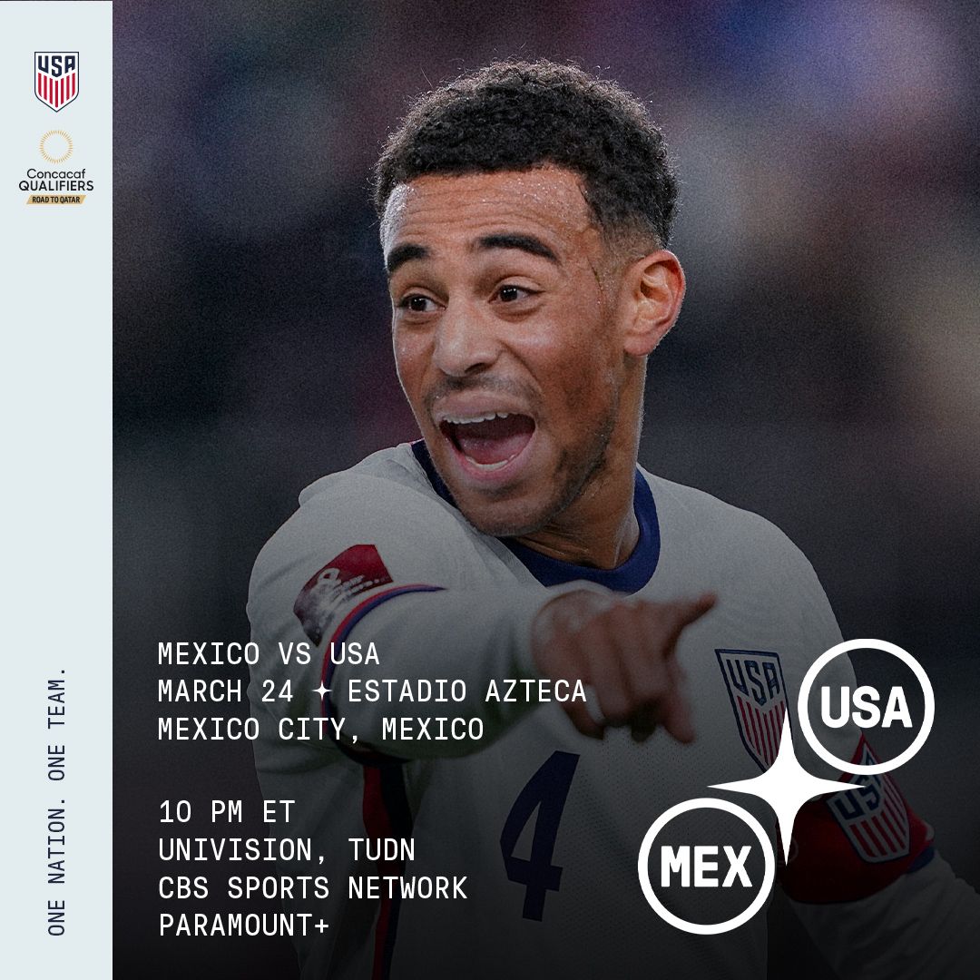 2022 Concacaf World Cup Qualifying USA vs Mexico Preview TV Channels Start Time Standings
