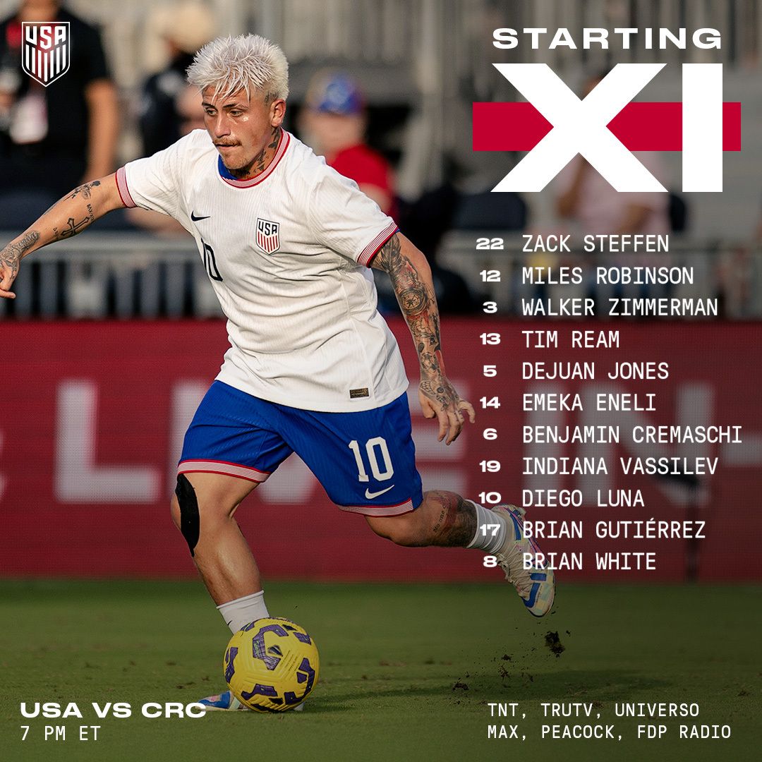 USMNT vs. Costa Rica: Starting XI & Lineup Notes