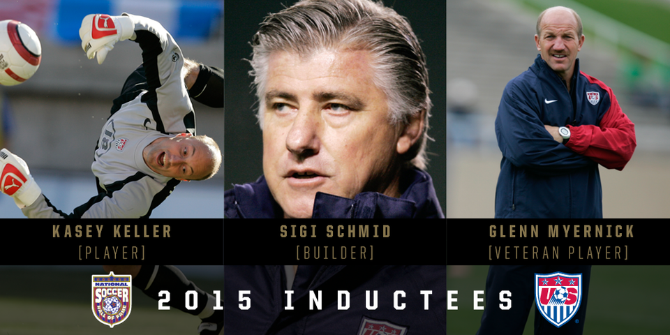 Kasey Keller, Sigi Schmid, Glenn "Mooch" Myernick - 2015 Hall of Fame Class