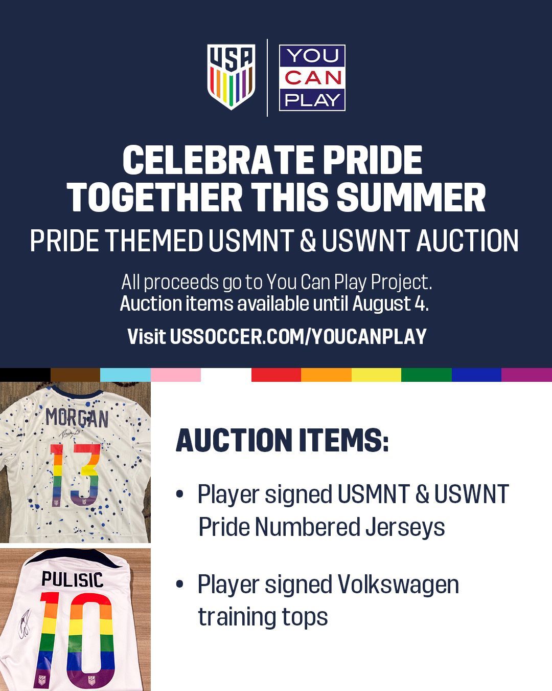 US Soccer Partners With You Can Play Project And Volkswagen To Celebrate And Support LGBTQ Community