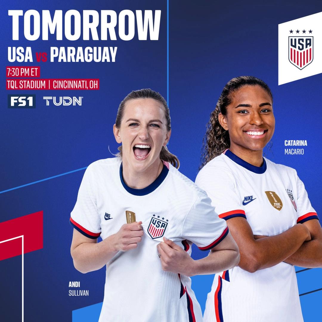 international friendly uswnt vs Paraguay September 21st Preview Schedule TV Channels Start Time