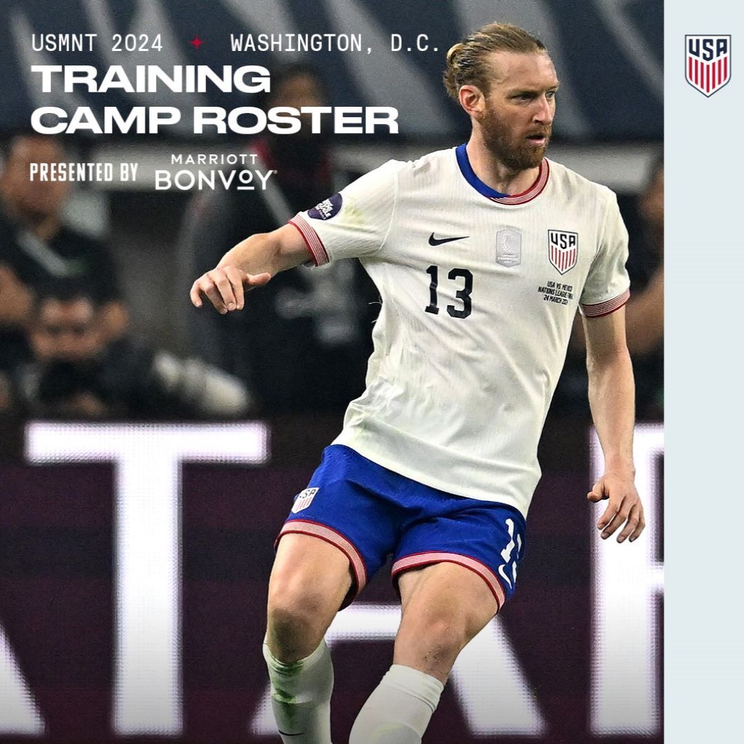 Berhalter Selects 27-Player Training Camp Roster, Presented by Marriott Bonvoy, for June Preparation Matches against Colombia and Brazil