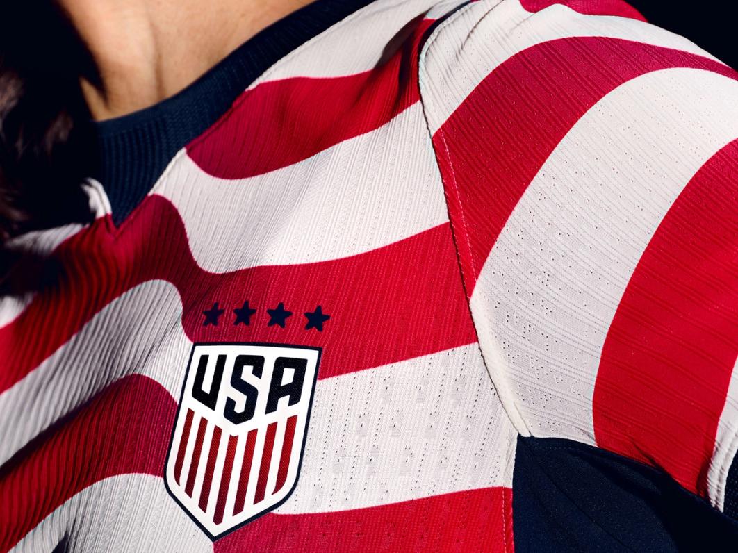 U.S. Soccer Crest on the Stripes jersey