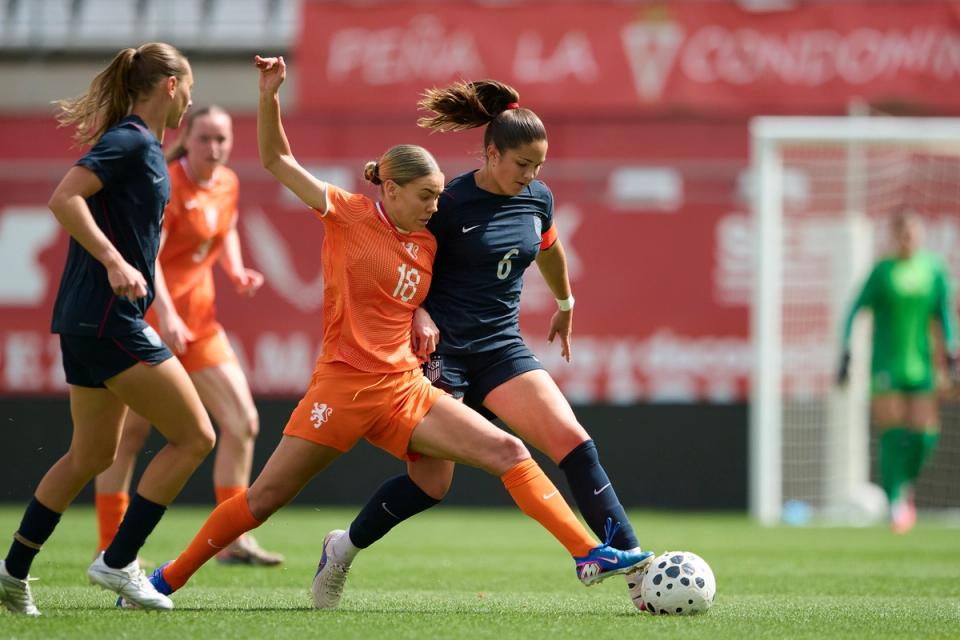 U.S. Under-23 Women's National Team Draws Netherlands, 1-1, in First of Three Games in Spain