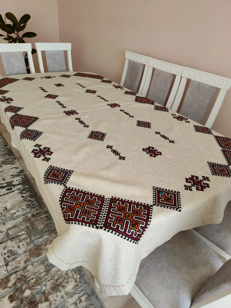 Лляна скатертина «Сонцеворот»