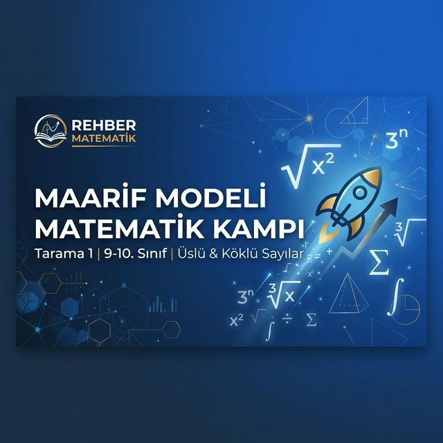 Maarif Modeli Matematik Kampı: Tarama 1 – Üslü & Köklü Sayılar (9-10. Sınıf)