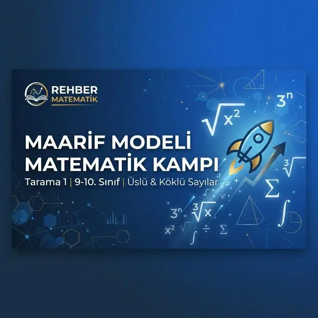Maarif Modeli Matematik Kampı: Tarama 1 – Üslü & Köklü Sayılar (9-10. Sınıf)