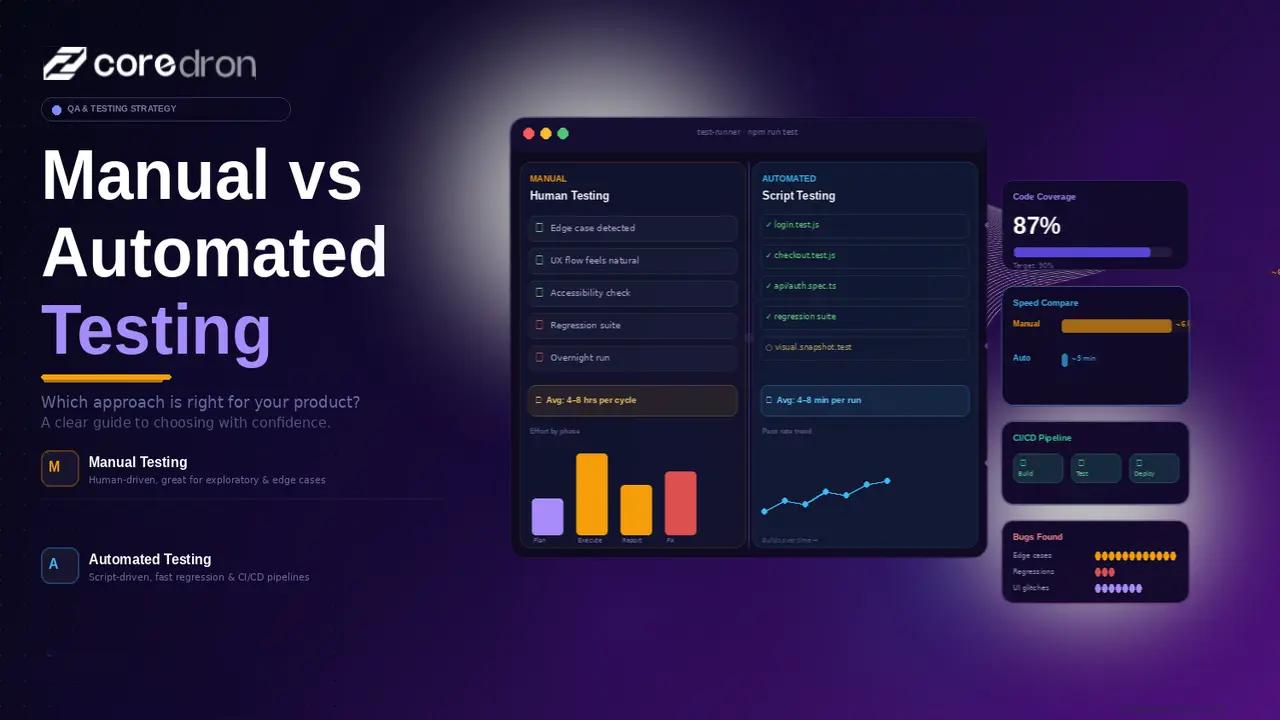 Manual vs Automated Testing: Which One Is Right for Your Product?