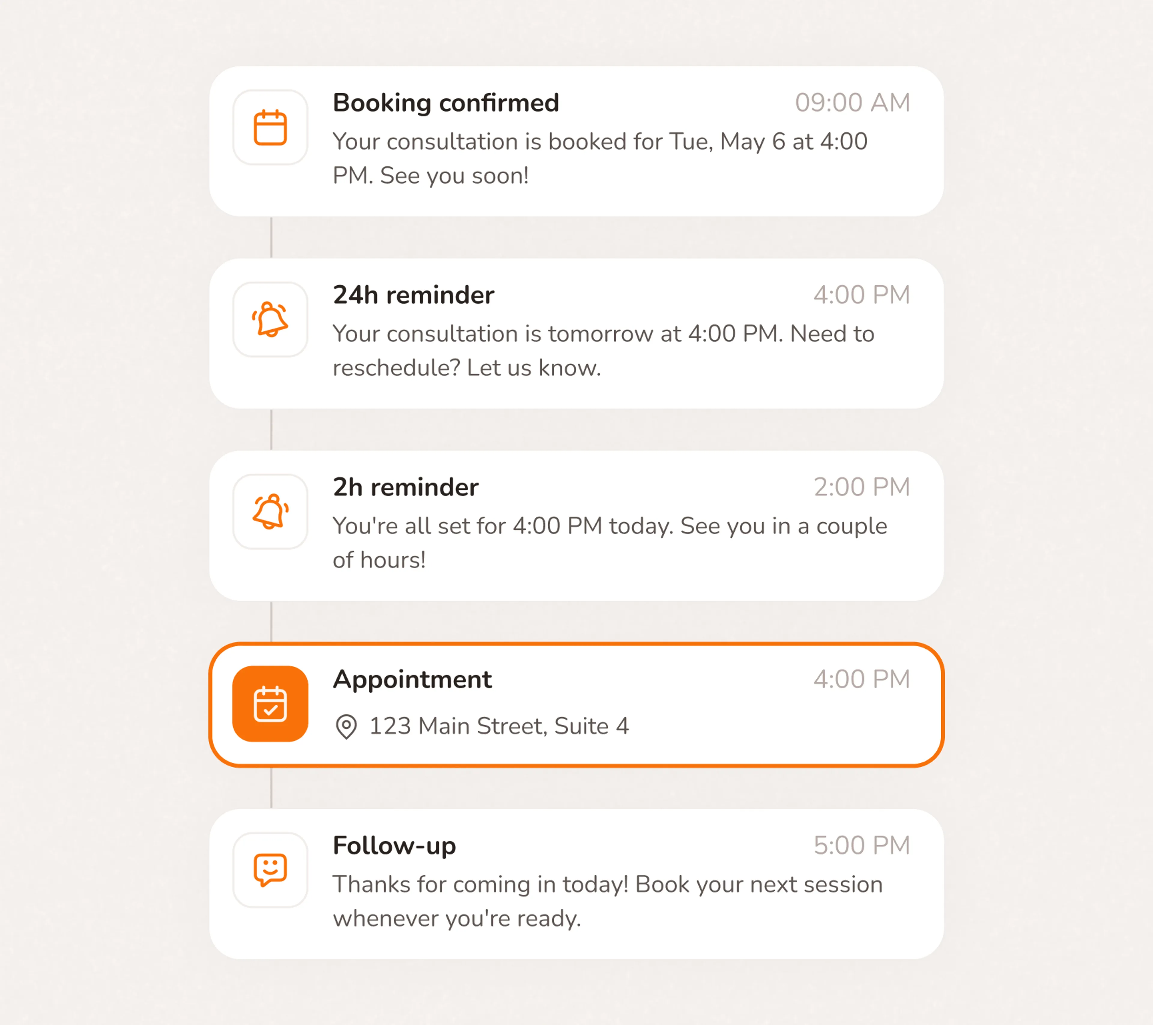 Automated reminders that cut no-shows