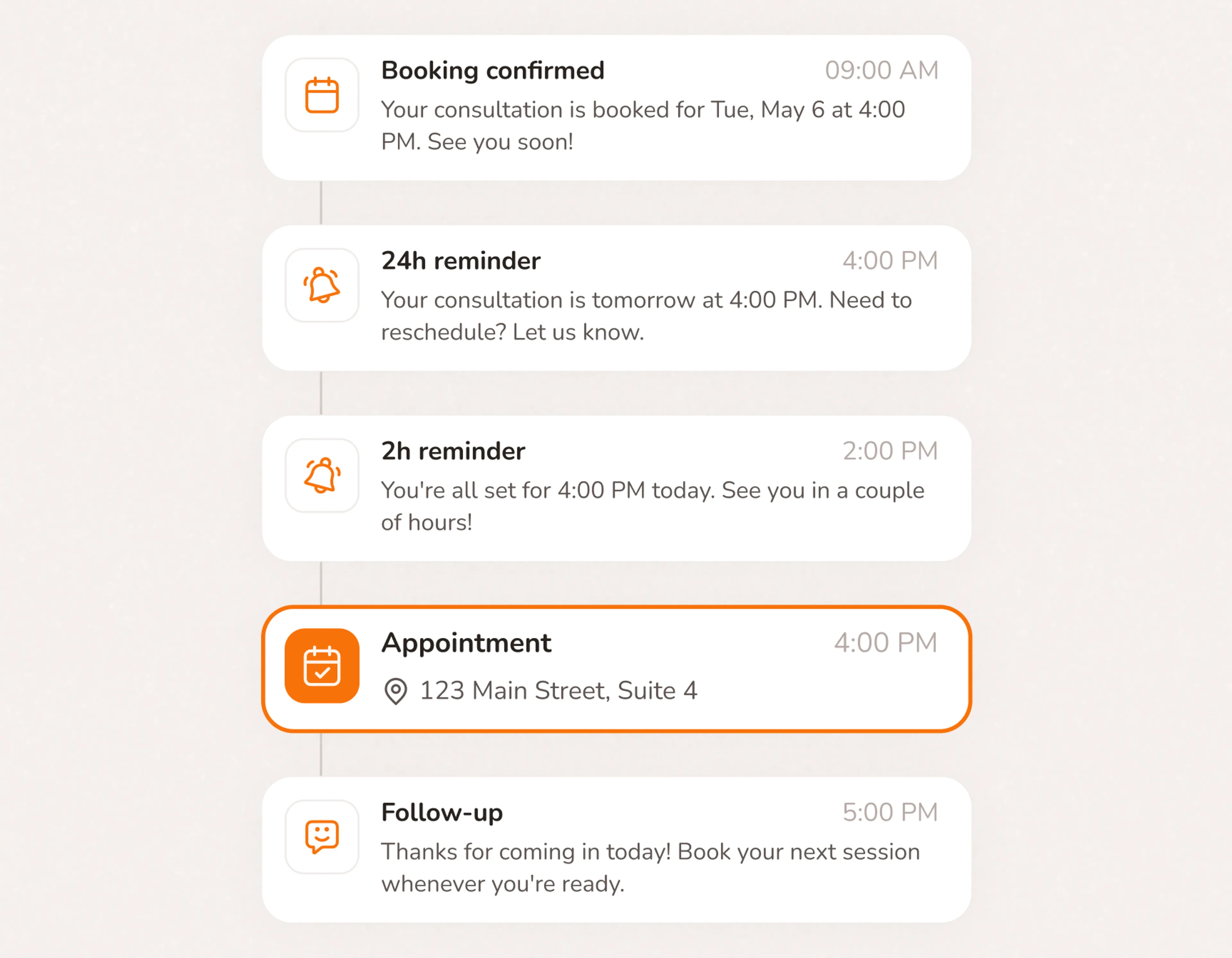 Reduce no-shows without chasing anyone