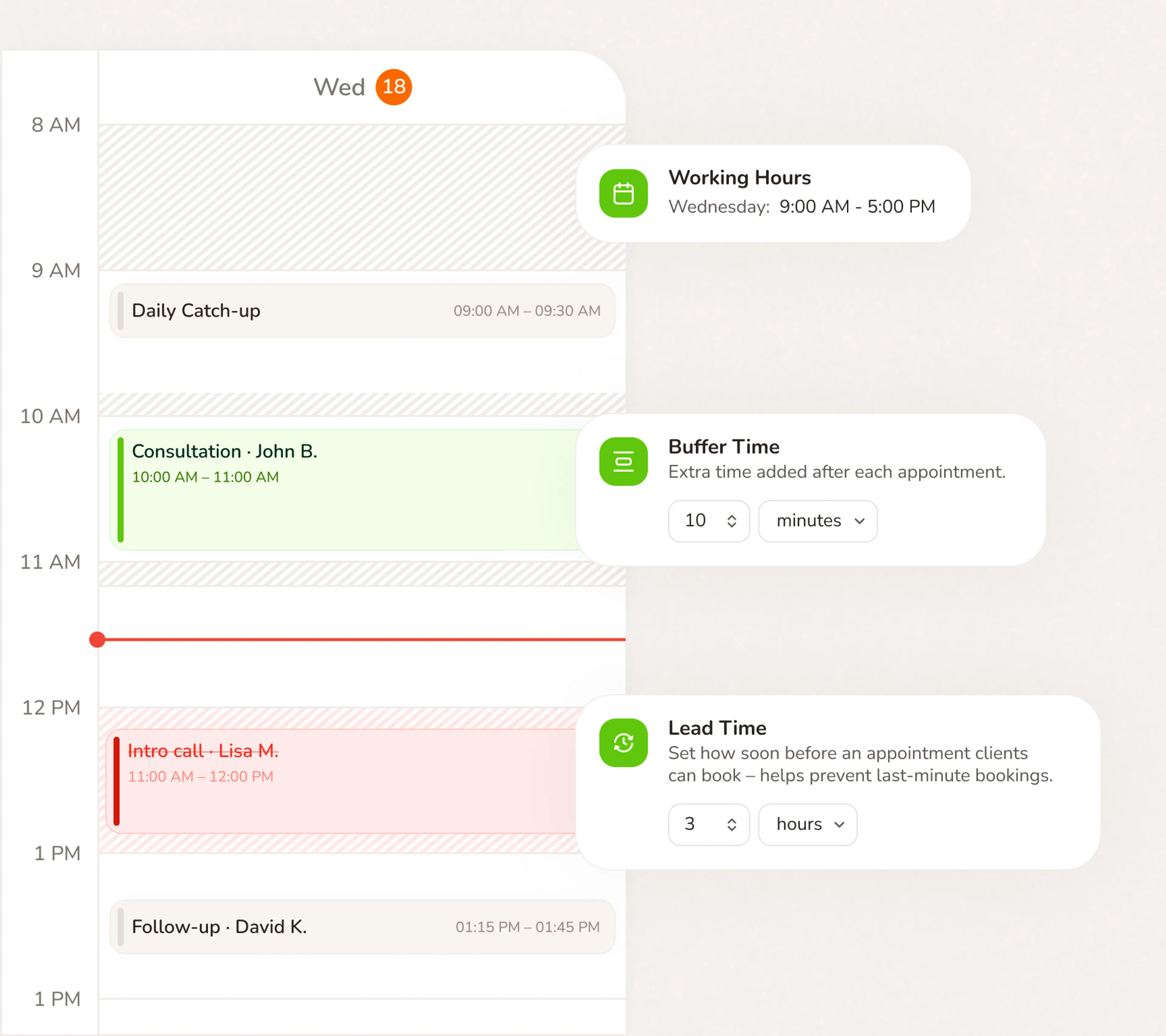 A business calendar built for service work