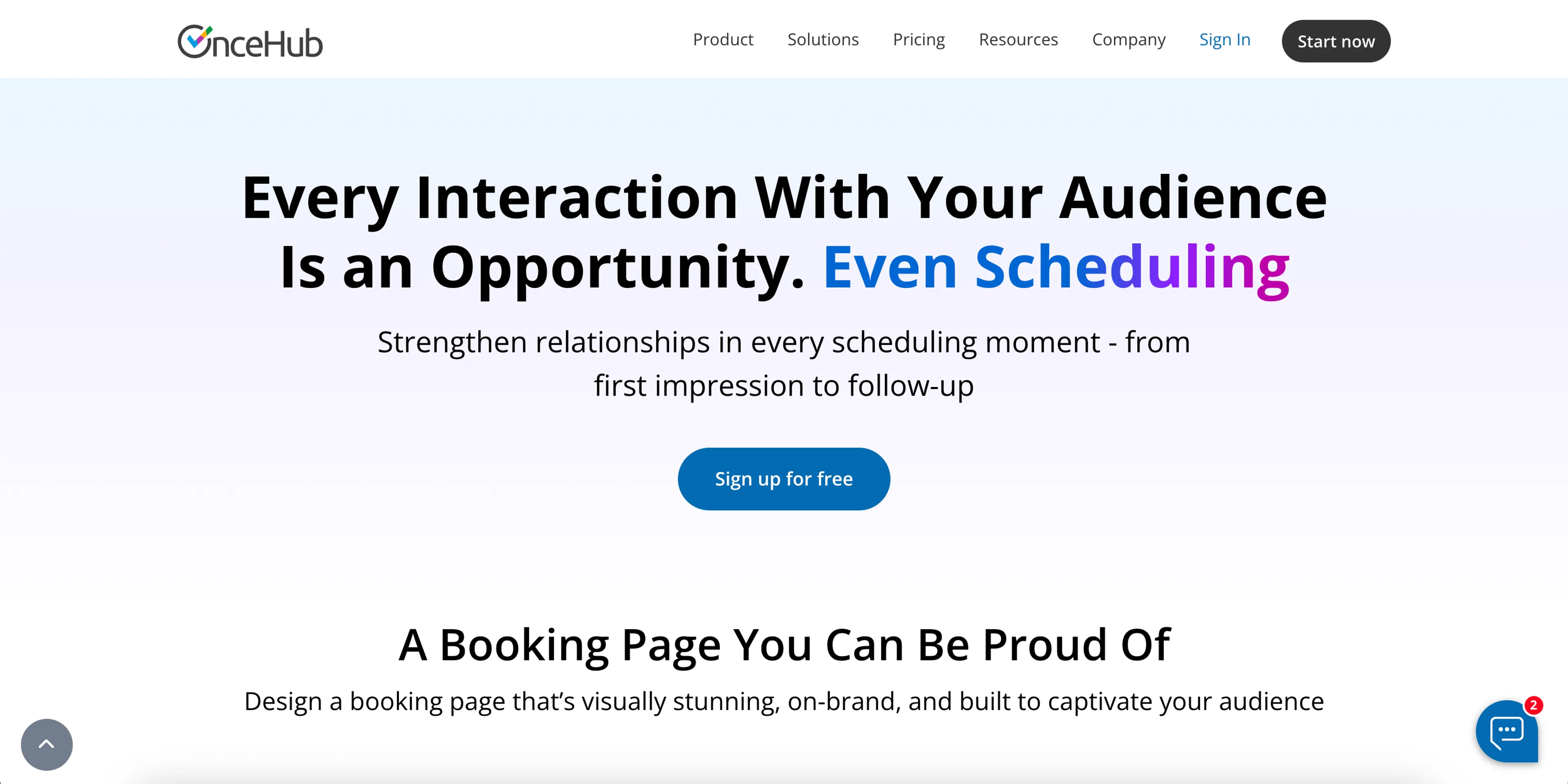 Oncehub Website