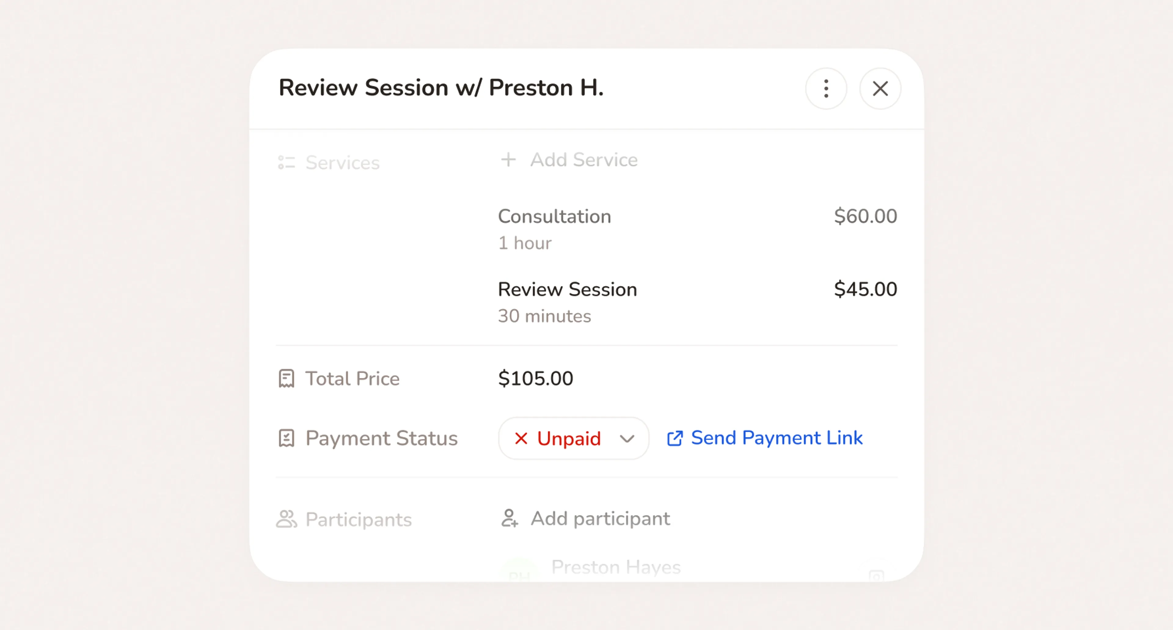 Collect payment after the job