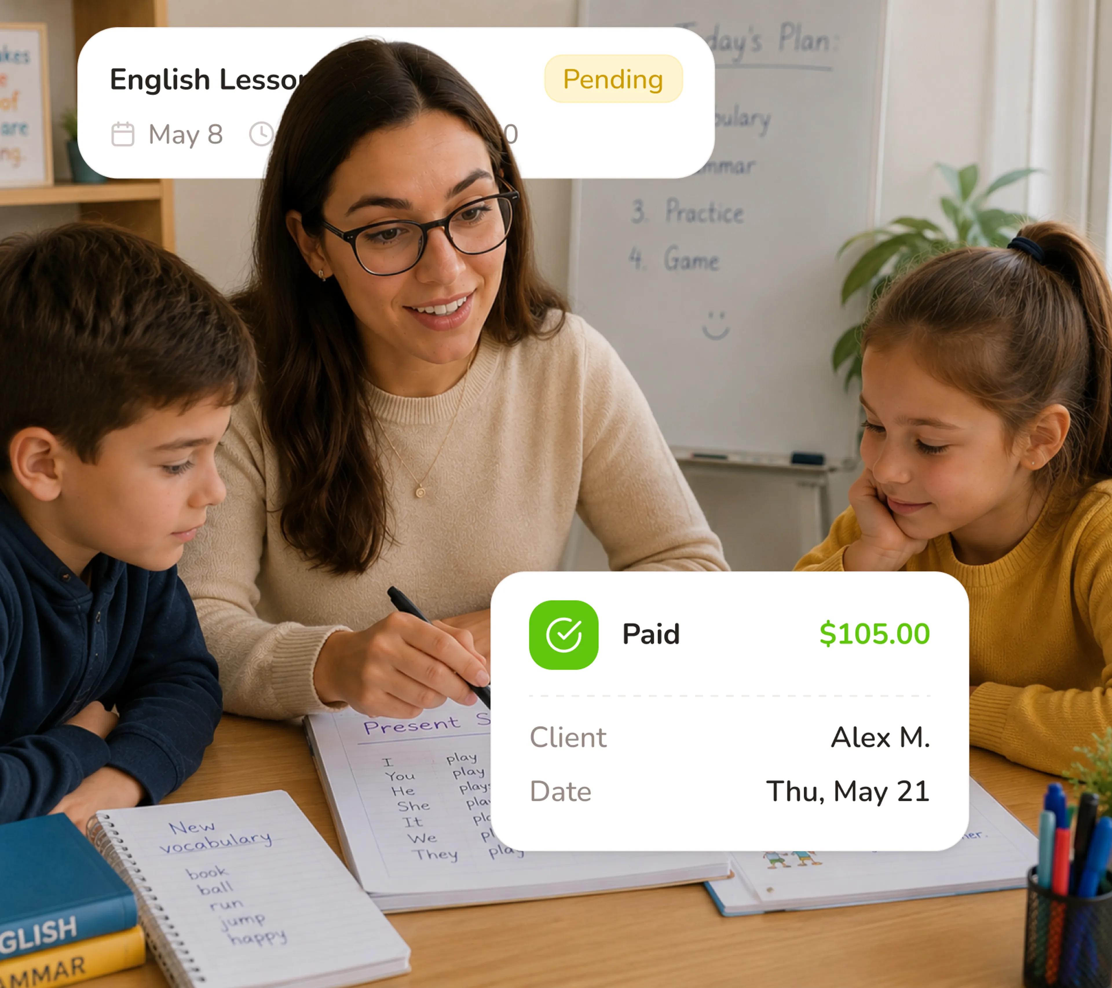 Get paid when they book, not after