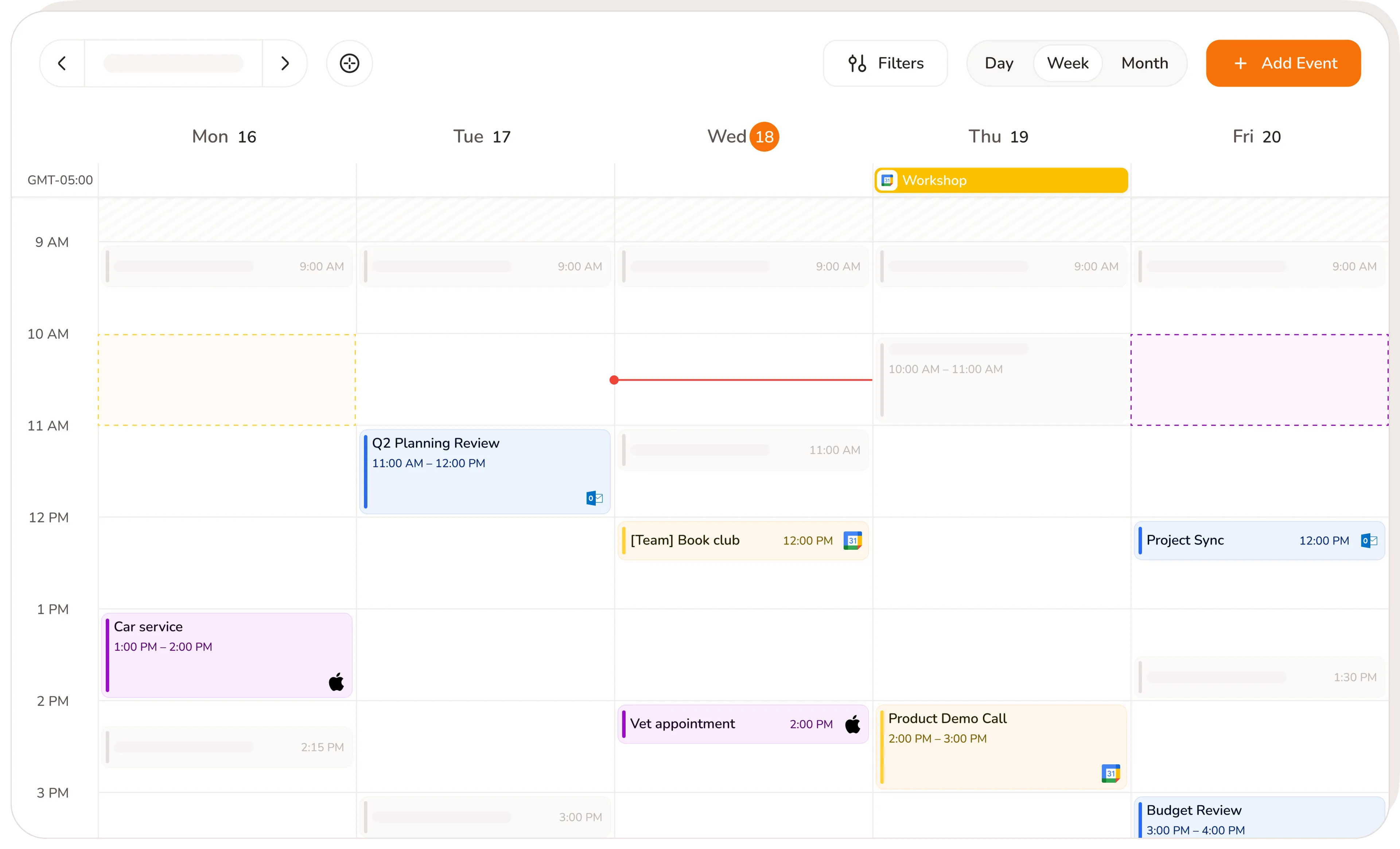 calday booking page