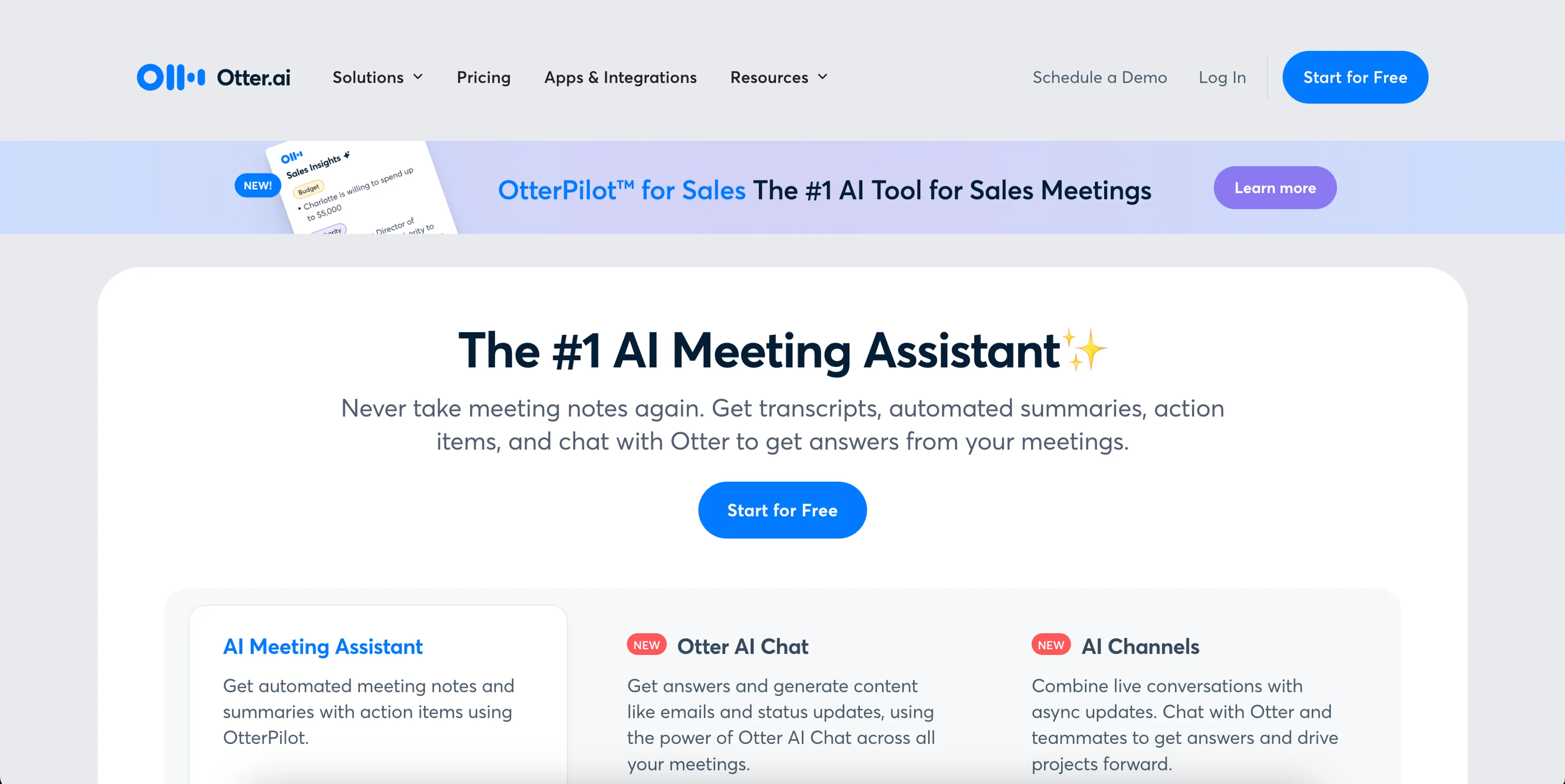 OtterAI Website