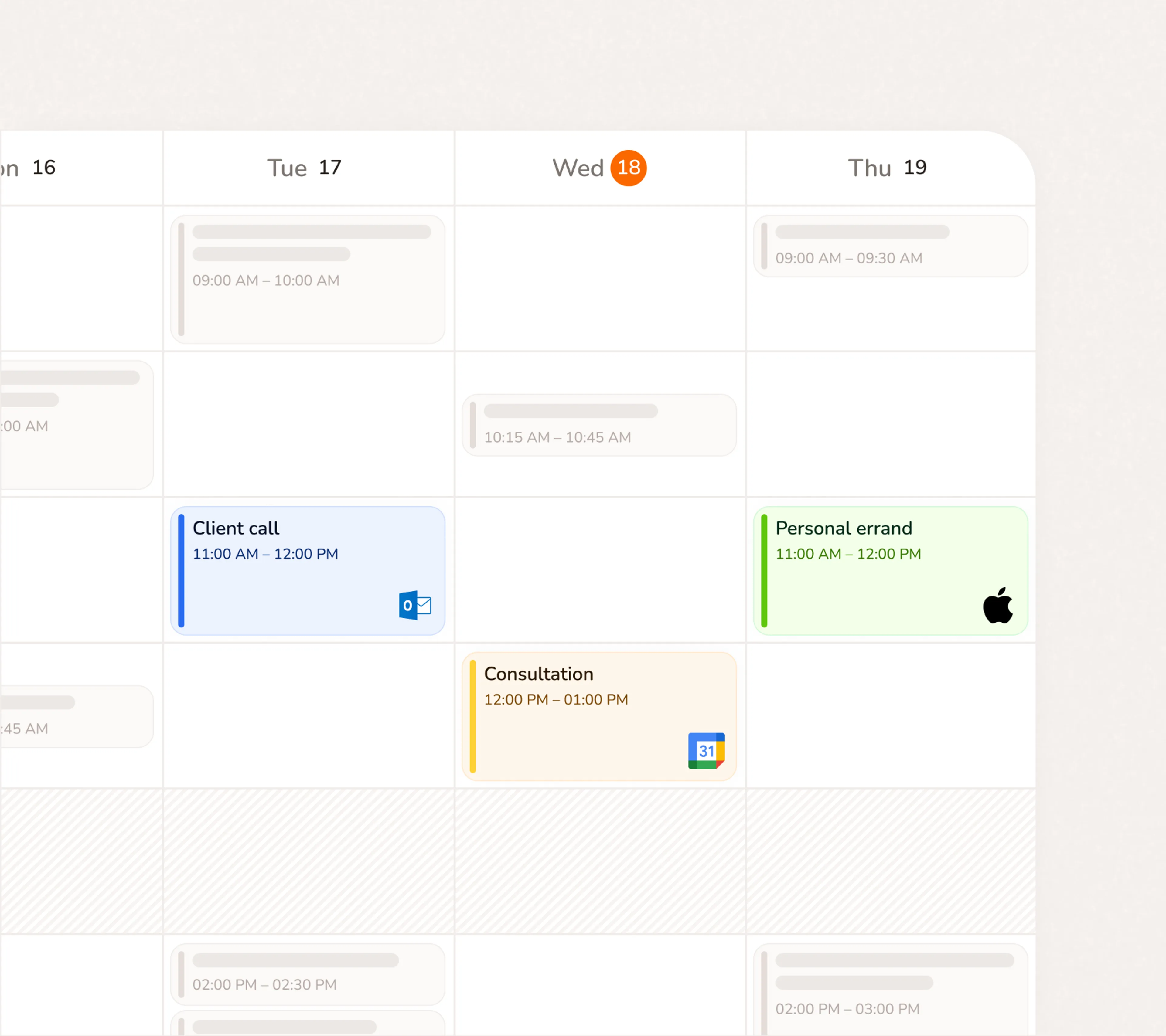 Calendar sync that keeps everything in one place
